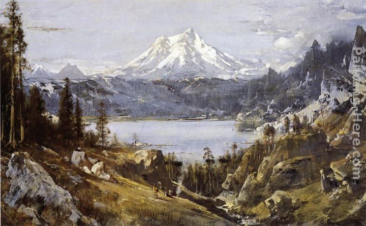 Mount Shasta from Castle Lake painting - Thomas Hill Mount Shasta from Castle Lake art painting